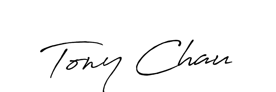 How to make Tony Chau name signature. Use Antro_Vectra_Bolder style for creating short signs online. This is the latest handwritten sign. Tony Chau signature style 7 images and pictures png