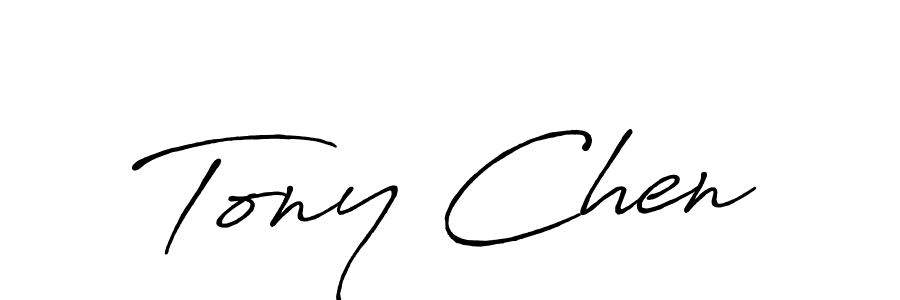 The best way (Antro_Vectra_Bolder) to make a short signature is to pick only two or three words in your name. The name Tony Chen include a total of six letters. For converting this name. Tony Chen signature style 7 images and pictures png