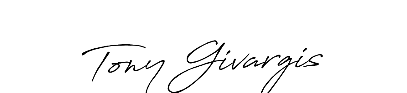 Create a beautiful signature design for name Tony Givargis. With this signature (Antro_Vectra_Bolder) fonts, you can make a handwritten signature for free. Tony Givargis signature style 7 images and pictures png