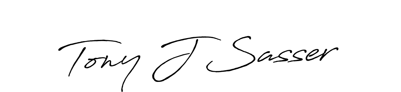 Design your own signature with our free online signature maker. With this signature software, you can create a handwritten (Antro_Vectra_Bolder) signature for name Tony J Sasser. Tony J Sasser signature style 7 images and pictures png