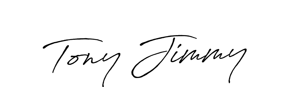 Also we have Tony Jimmy name is the best signature style. Create professional handwritten signature collection using Antro_Vectra_Bolder autograph style. Tony Jimmy signature style 7 images and pictures png