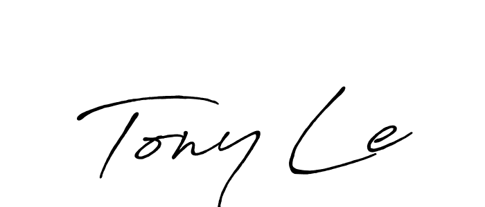 Tony Le stylish signature style. Best Handwritten Sign (Antro_Vectra_Bolder) for my name. Handwritten Signature Collection Ideas for my name Tony Le. Tony Le signature style 7 images and pictures png