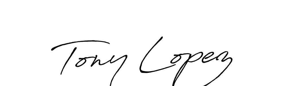 Use a signature maker to create a handwritten signature online. With this signature software, you can design (Antro_Vectra_Bolder) your own signature for name Tony Lopez. Tony Lopez signature style 7 images and pictures png