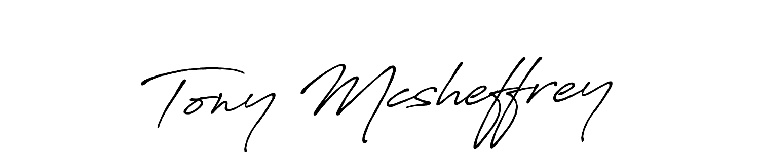 How to make Tony Mcsheffrey name signature. Use Antro_Vectra_Bolder style for creating short signs online. This is the latest handwritten sign. Tony Mcsheffrey signature style 7 images and pictures png