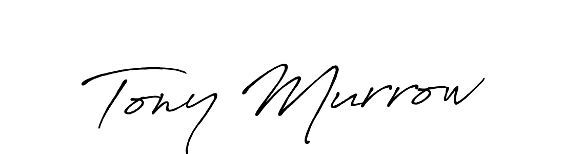 Make a beautiful signature design for name Tony Murrow. With this signature (Antro_Vectra_Bolder) style, you can create a handwritten signature for free. Tony Murrow signature style 7 images and pictures png