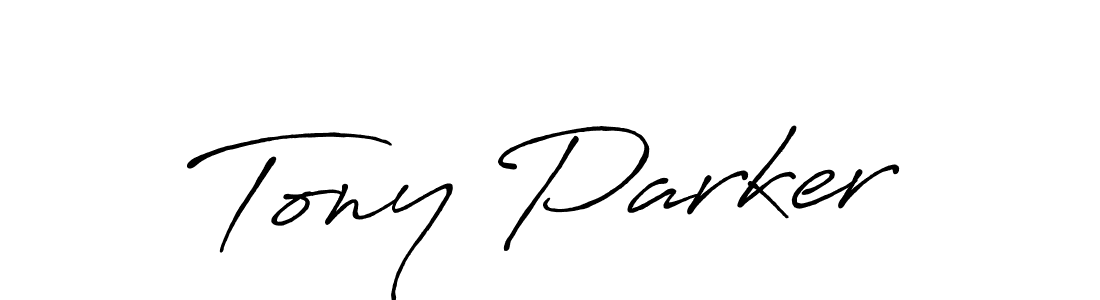 Create a beautiful signature design for name Tony Parker. With this signature (Antro_Vectra_Bolder) fonts, you can make a handwritten signature for free. Tony Parker signature style 7 images and pictures png