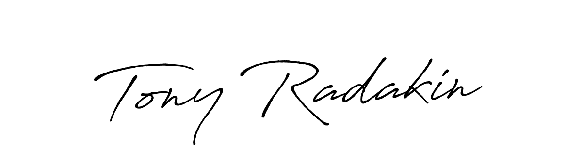 Tony Radakin stylish signature style. Best Handwritten Sign (Antro_Vectra_Bolder) for my name. Handwritten Signature Collection Ideas for my name Tony Radakin. Tony Radakin signature style 7 images and pictures png