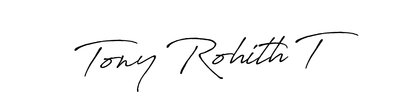 How to make Tony Rohith T signature? Antro_Vectra_Bolder is a professional autograph style. Create handwritten signature for Tony Rohith T name. Tony Rohith T signature style 7 images and pictures png