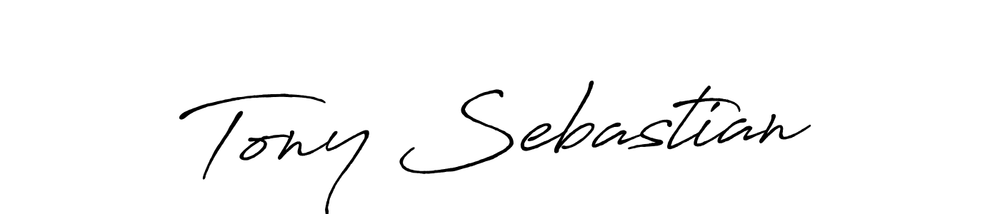 Create a beautiful signature design for name Tony Sebastian. With this signature (Antro_Vectra_Bolder) fonts, you can make a handwritten signature for free. Tony Sebastian signature style 7 images and pictures png