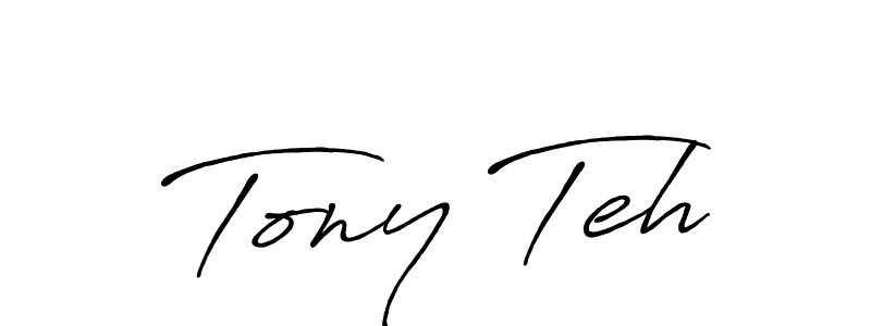 You should practise on your own different ways (Antro_Vectra_Bolder) to write your name (Tony Teh) in signature. don't let someone else do it for you. Tony Teh signature style 7 images and pictures png