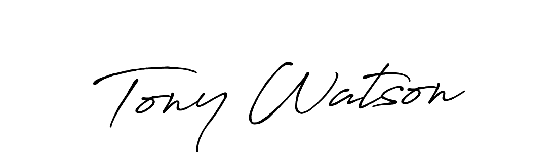 Make a beautiful signature design for name Tony Watson. Use this online signature maker to create a handwritten signature for free. Tony Watson signature style 7 images and pictures png