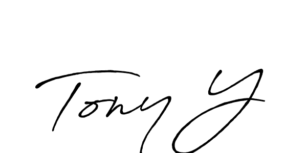 Antro_Vectra_Bolder is a professional signature style that is perfect for those who want to add a touch of class to their signature. It is also a great choice for those who want to make their signature more unique. Get Tony Y name to fancy signature for free. Tony Y signature style 7 images and pictures png