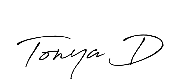 The best way (Antro_Vectra_Bolder) to make a short signature is to pick only two or three words in your name. The name Tonya D include a total of six letters. For converting this name. Tonya D signature style 7 images and pictures png