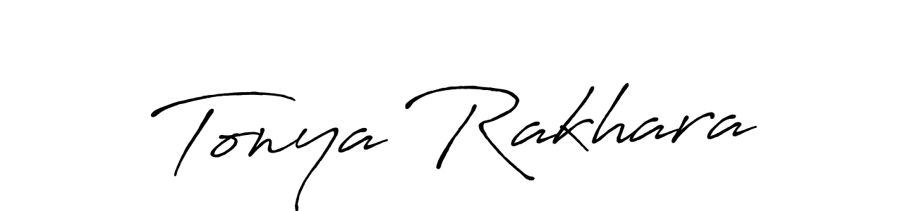 Make a short Tonya Rakhara signature style. Manage your documents anywhere anytime using Antro_Vectra_Bolder. Create and add eSignatures, submit forms, share and send files easily. Tonya Rakhara signature style 7 images and pictures png