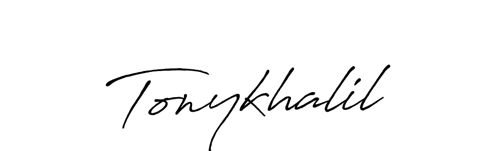 Antro_Vectra_Bolder is a professional signature style that is perfect for those who want to add a touch of class to their signature. It is also a great choice for those who want to make their signature more unique. Get Tonykhalil name to fancy signature for free. Tonykhalil signature style 7 images and pictures png