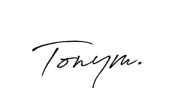 It looks lik you need a new signature style for name Tonym.. Design unique handwritten (Antro_Vectra_Bolder) signature with our free signature maker in just a few clicks. Tonym. signature style 7 images and pictures png