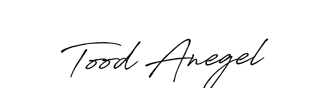 How to make Tood Anegel name signature. Use Antro_Vectra_Bolder style for creating short signs online. This is the latest handwritten sign. Tood Anegel signature style 7 images and pictures png