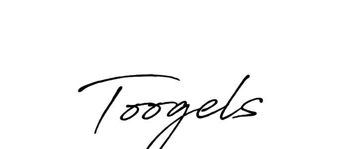 How to make Toogels signature? Antro_Vectra_Bolder is a professional autograph style. Create handwritten signature for Toogels name. Toogels signature style 7 images and pictures png