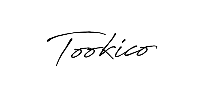 How to make Tookico signature? Antro_Vectra_Bolder is a professional autograph style. Create handwritten signature for Tookico name. Tookico signature style 7 images and pictures png