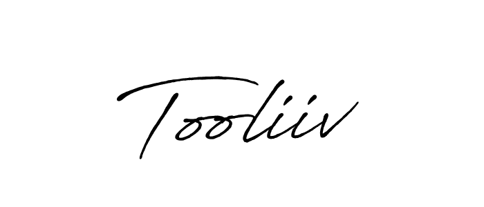 How to make Tooliiv signature? Antro_Vectra_Bolder is a professional autograph style. Create handwritten signature for Tooliiv name. Tooliiv signature style 7 images and pictures png