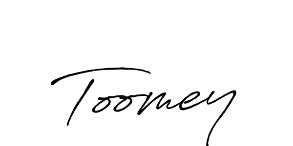 Use a signature maker to create a handwritten signature online. With this signature software, you can design (Antro_Vectra_Bolder) your own signature for name Toomey. Toomey signature style 7 images and pictures png