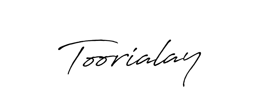 Toorialay stylish signature style. Best Handwritten Sign (Antro_Vectra_Bolder) for my name. Handwritten Signature Collection Ideas for my name Toorialay. Toorialay signature style 7 images and pictures png