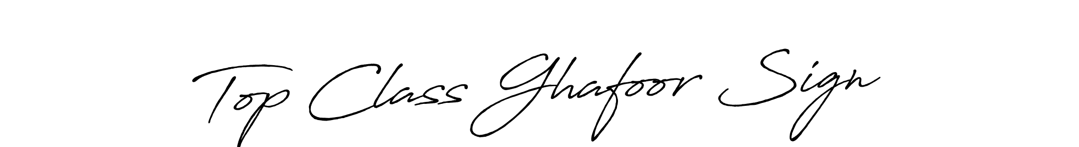 Once you've used our free online signature maker to create your best signature Antro_Vectra_Bolder style, it's time to enjoy all of the benefits that Top Class Ghafoor Sign name signing documents. Top Class Ghafoor Sign signature style 7 images and pictures png