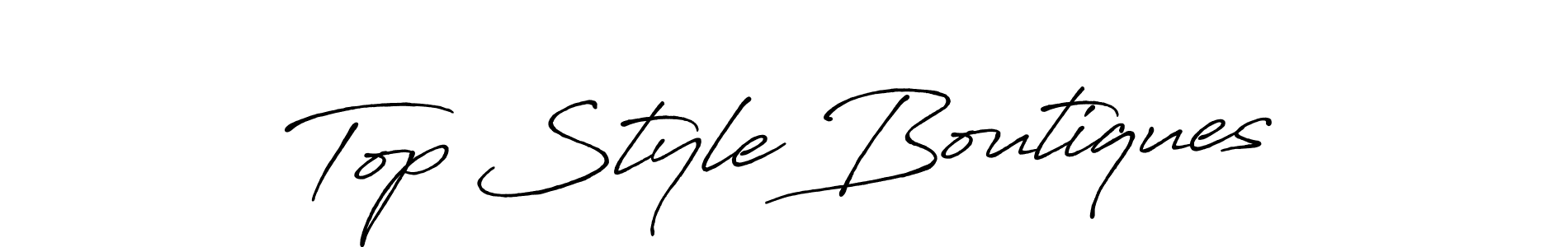 How to make Top Style Boutiques signature? Antro_Vectra_Bolder is a professional autograph style. Create handwritten signature for Top Style Boutiques name. Top Style Boutiques signature style 7 images and pictures png