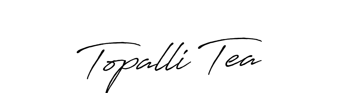 How to Draw Topalli Tea signature style? Antro_Vectra_Bolder is a latest design signature styles for name Topalli Tea. Topalli Tea signature style 7 images and pictures png