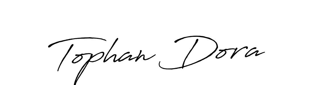 Tophan Dora stylish signature style. Best Handwritten Sign (Antro_Vectra_Bolder) for my name. Handwritten Signature Collection Ideas for my name Tophan Dora. Tophan Dora signature style 7 images and pictures png