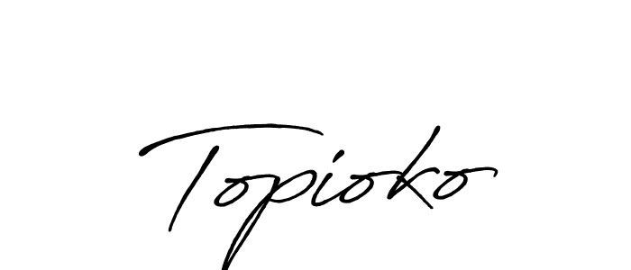 Best and Professional Signature Style for Topioko. Antro_Vectra_Bolder Best Signature Style Collection. Topioko signature style 7 images and pictures png