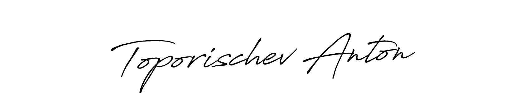 This is the best signature style for the Toporischev Anton name. Also you like these signature font (Antro_Vectra_Bolder). Mix name signature. Toporischev Anton signature style 7 images and pictures png