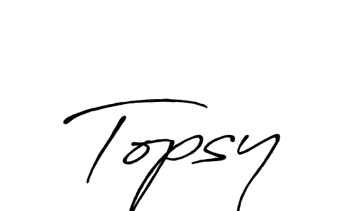 Create a beautiful signature design for name Topsy. With this signature (Antro_Vectra_Bolder) fonts, you can make a handwritten signature for free. Topsy signature style 7 images and pictures png