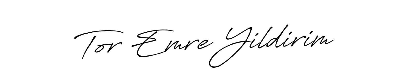 Also You can easily find your signature by using the search form. We will create Tor Emre Yildirim name handwritten signature images for you free of cost using Antro_Vectra_Bolder sign style. Tor Emre Yildirim signature style 7 images and pictures png