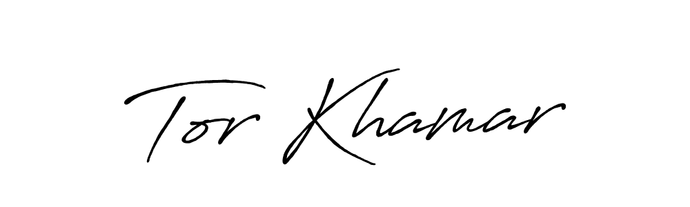 Also we have Tor Khamar name is the best signature style. Create professional handwritten signature collection using Antro_Vectra_Bolder autograph style. Tor Khamar signature style 7 images and pictures png