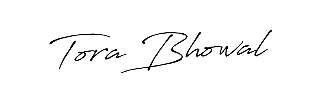 Similarly Antro_Vectra_Bolder is the best handwritten signature design. Signature creator online .You can use it as an online autograph creator for name Tora Bhowal. Tora Bhowal signature style 7 images and pictures png