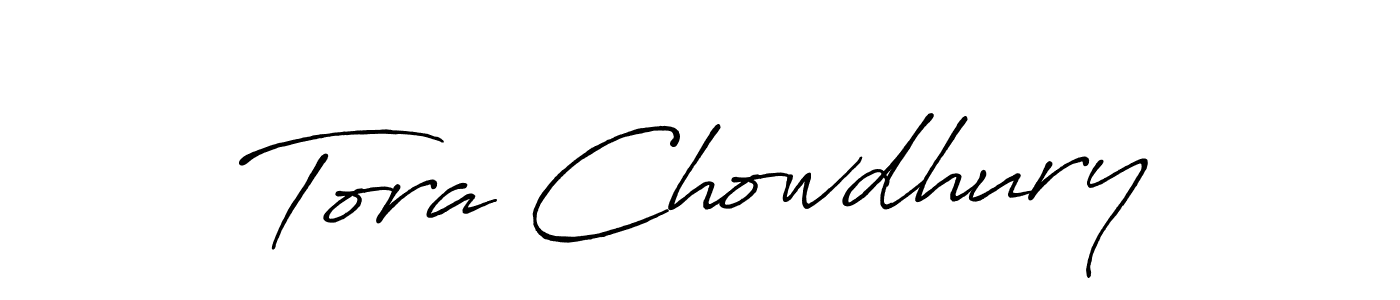 Antro_Vectra_Bolder is a professional signature style that is perfect for those who want to add a touch of class to their signature. It is also a great choice for those who want to make their signature more unique. Get Tora Chowdhury name to fancy signature for free. Tora Chowdhury signature style 7 images and pictures png
