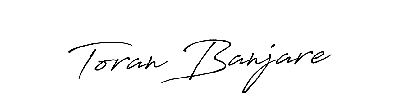 How to make Toran Banjare signature? Antro_Vectra_Bolder is a professional autograph style. Create handwritten signature for Toran Banjare name. Toran Banjare signature style 7 images and pictures png