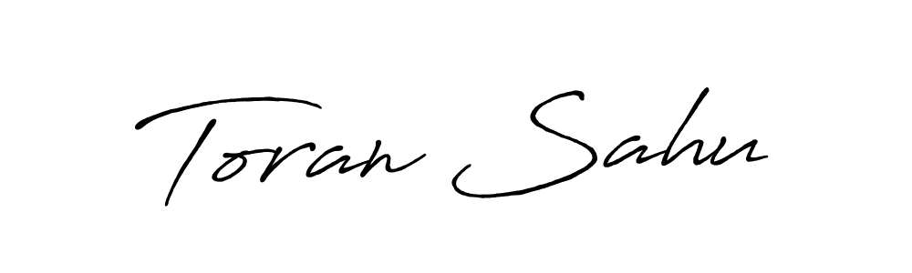 Use a signature maker to create a handwritten signature online. With this signature software, you can design (Antro_Vectra_Bolder) your own signature for name Toran Sahu. Toran Sahu signature style 7 images and pictures png