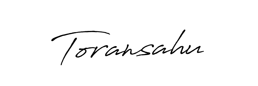Create a beautiful signature design for name Toransahu. With this signature (Antro_Vectra_Bolder) fonts, you can make a handwritten signature for free. Toransahu signature style 7 images and pictures png