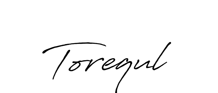 Use a signature maker to create a handwritten signature online. With this signature software, you can design (Antro_Vectra_Bolder) your own signature for name Torequl. Torequl signature style 7 images and pictures png