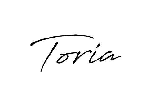 Once you've used our free online signature maker to create your best signature Antro_Vectra_Bolder style, it's time to enjoy all of the benefits that Toria name signing documents. Toria signature style 7 images and pictures png