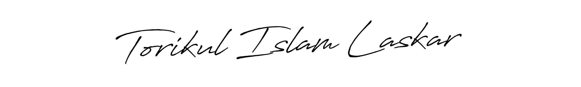 How to make Torikul Islam Laskar signature? Antro_Vectra_Bolder is a professional autograph style. Create handwritten signature for Torikul Islam Laskar name. Torikul Islam Laskar signature style 7 images and pictures png