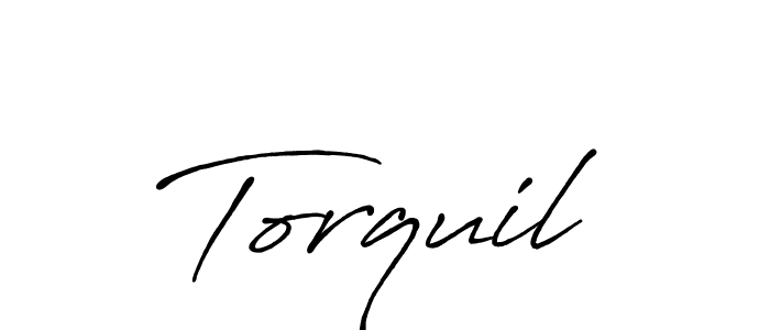Torquil stylish signature style. Best Handwritten Sign (Antro_Vectra_Bolder) for my name. Handwritten Signature Collection Ideas for my name Torquil. Torquil signature style 7 images and pictures png