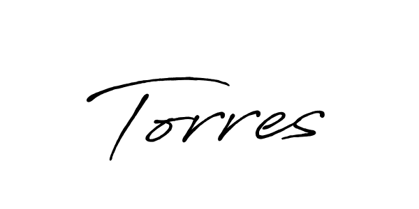 Create a beautiful signature design for name Torres. With this signature (Antro_Vectra_Bolder) fonts, you can make a handwritten signature for free. Torres signature style 7 images and pictures png