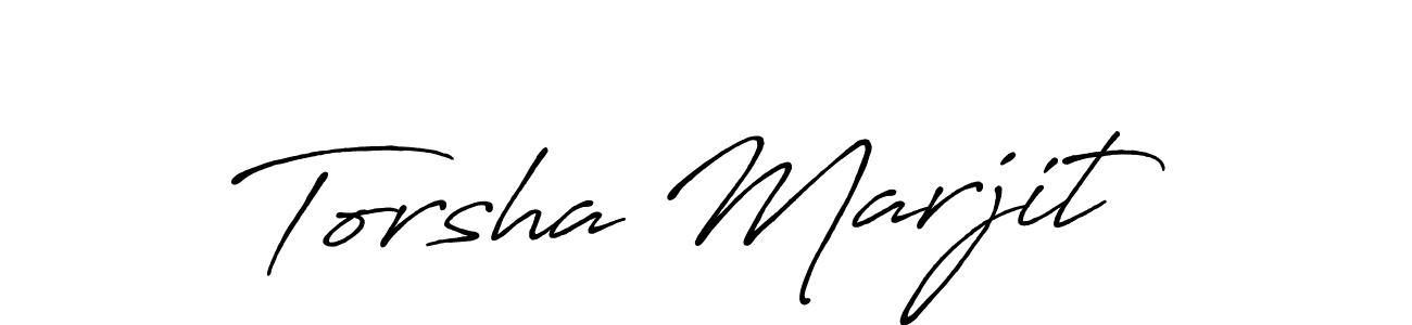 Torsha Marjit stylish signature style. Best Handwritten Sign (Antro_Vectra_Bolder) for my name. Handwritten Signature Collection Ideas for my name Torsha Marjit. Torsha Marjit signature style 7 images and pictures png