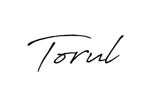 Make a beautiful signature design for name Torul. With this signature (Antro_Vectra_Bolder) style, you can create a handwritten signature for free. Torul signature style 7 images and pictures png