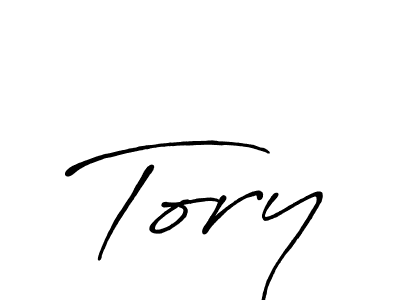 Use a signature maker to create a handwritten signature online. With this signature software, you can design (Antro_Vectra_Bolder) your own signature for name Tory. Tory signature style 7 images and pictures png