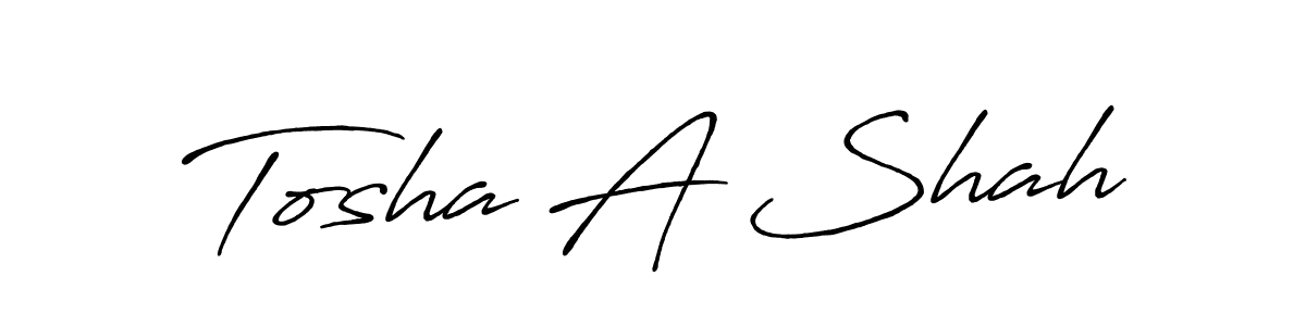 Check out images of Autograph of Tosha A Shah name. Actor Tosha A Shah Signature Style. Antro_Vectra_Bolder is a professional sign style online. Tosha A Shah signature style 7 images and pictures png