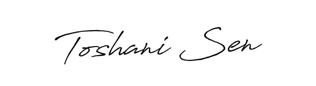 Make a short Toshani Sen signature style. Manage your documents anywhere anytime using Antro_Vectra_Bolder. Create and add eSignatures, submit forms, share and send files easily. Toshani Sen signature style 7 images and pictures png